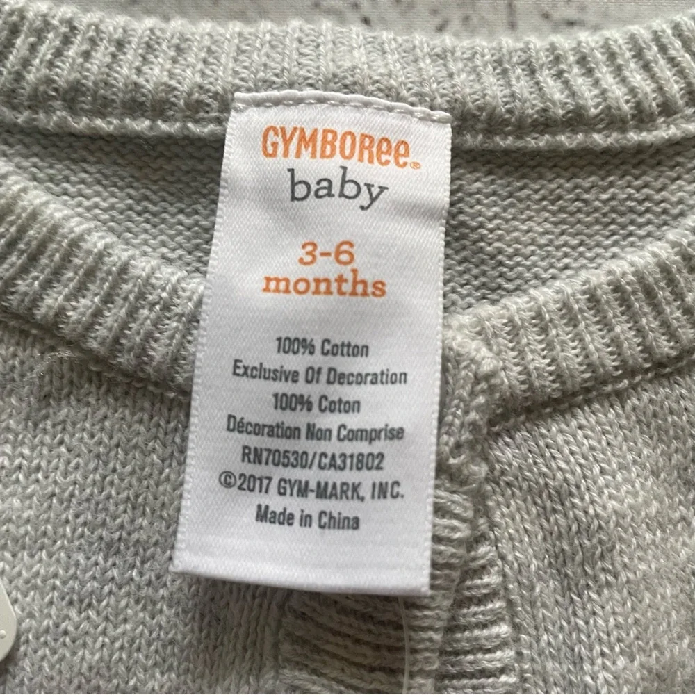 Gymboree grey button